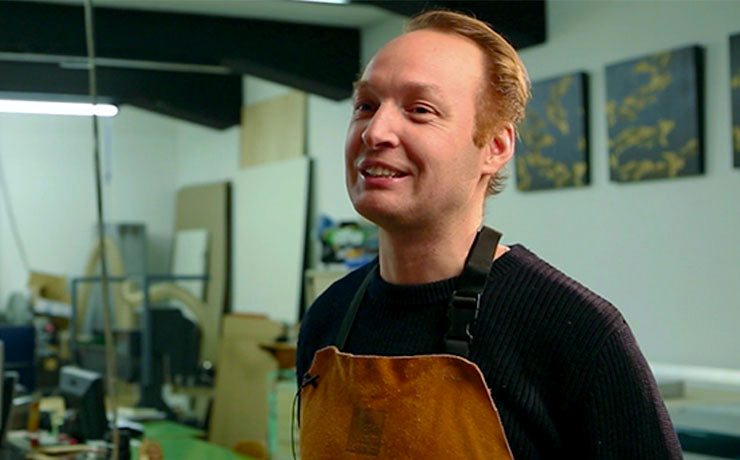 Een houten kunstwerk toont de essentie wie jouw geliefde was.